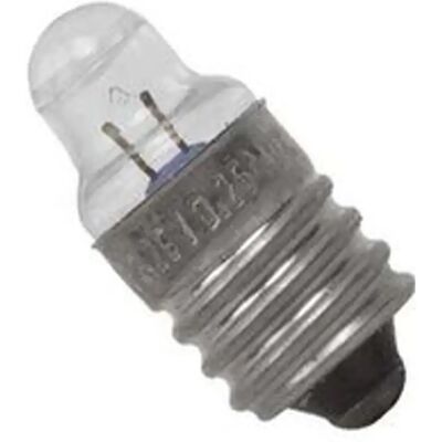 Lâmpada miniatura E10 c/ lente - 2.2V 0.25A Lâmpada miniatura E10 c/ lente - 2.2V 0.25A