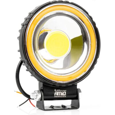 AMiO - Projetor LED de trabalho 9-36Vdc 48W 3600lm 6500K (branco frio) + Luz amarela - Ø110x38mm AMiO - Projetor LED de trabalho 9-36Vdc 48W 3600lm 6500K (branco frio) + Luz amarela - Ø110x38mm