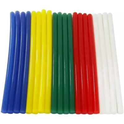 Conjunto de 20 bastões de cola quente (5 cores) Ø11x200mm Conjunto de 20 bastões de cola quente (5 cores) Ø11x200mm
