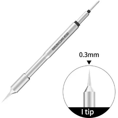 AiXun C245-I030 - Ponta de substituição standard (Ø0.3mm) para ferro de soldar T245 AiXun C245-I030 - Ponta de substituição standard (Ø0.3mm) para ferro de soldar T245