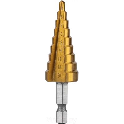 Högert HT6D322 - Broca escalonada HSS Ø4..20mm Högert HT6D322 - Broca escalonada HSS Ø4..20mm