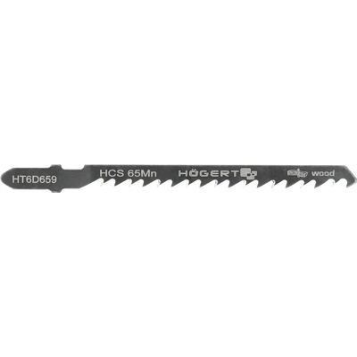 Högert HT6D659 - Lâminas para serra tico-tico 100mm p/ madeira corte curvo rápido 5-50mm - 5 und Högert HT6D659 - Lâminas para serra tico-tico 100mm p/ madeira corte curvo rápido 5-50mm - 5 und