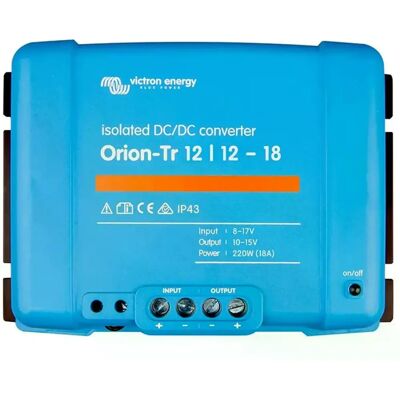 Inversor automotivo Victron Energy Orion-Tr 12/24-18A - Orion-Tr 12/12-18, Preto Inversor automotivo Victron Energy Orion-Tr 12/24-18A - Orion-Tr 12/12-18, Preto