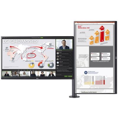 Monitor LG ERGO Dual 27" 27QP88DP IPS QHD 75Hz USB-C c/ DP Monitor LG ERGO Dual 27" 27QP88DP IPS QHD 75Hz USB-C c/ DP
