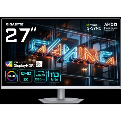 GIGABYTE OLED-Display MO27Q2A ICE - 68.6 cm (27") - 2560 x 1440 WQHD GIGABYTE OLED-Display MO27Q2A ICE - 68.6 cm (27") - 2560 x 1440 WQHD