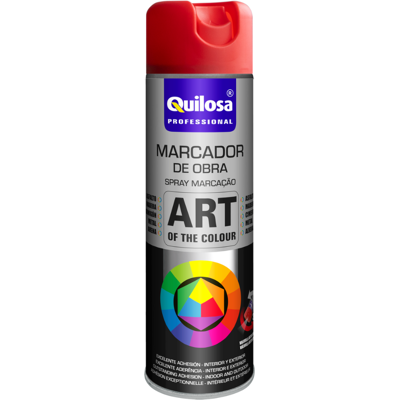 Tinta Spray Marcador Obra 500ml Vermelho - Quilosa Tinta Spray Marcador Obra 500ml Vermelho - Quilosa