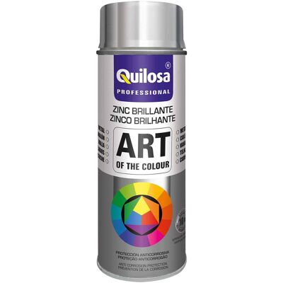 Tinta Spray 400ml Zinco Brilhante - Quilosa Tinta Spray 400ml Zinco Brilhante - Quilosa