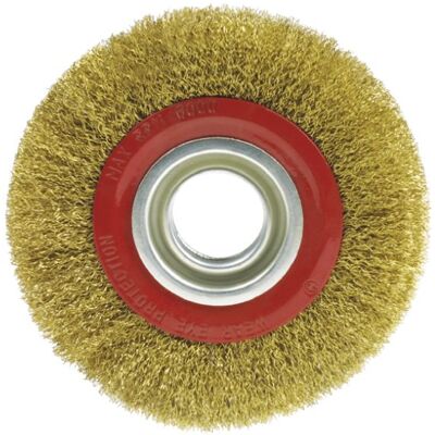 Amig Escova circular arame latonado, eixo 10, 5H X 75 X 0,3 X 15 MM Mod. 34220 Amig Escova circular arame latonado, eixo 10, 5H X 75 X 0,3 X 15 MM Mod. 34220