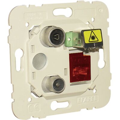 Efapel Toma Múltiple R-Tv-Rj45 Cat. 6 Utp-Fo Sc-Apc Estrella - Tomada de parede Efapel Toma Múltiple R-Tv-Rj45 Cat. 6 Utp-Fo Sc-Apc Estrella - Tomada de parede