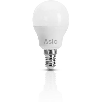 Lâmpada LED esférica gota E14 5W 4000K blister Aslo Lâmpada LED esférica gota E14 5W 4000K blister Aslo