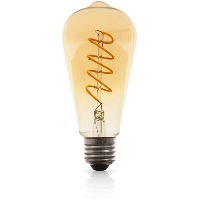 Lâmpada LED vintage filamento espiral ST64 E27 4W 2000K Aslo Lâmpada LED vintage filamento espiral ST64 E27 4W 2000K Aslo