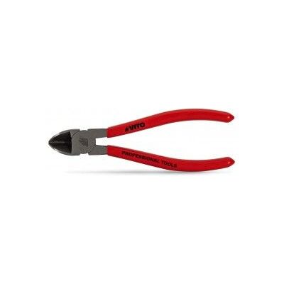 Alicate de corte lateral cabo PVC 180mm Vito Alicate de corte lateral cabo PVC 180mm Vito