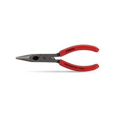 Alicate de pontas direitas cabo PVC 160mm Vito Alicate de pontas direitas cabo PVC 160mm Vito