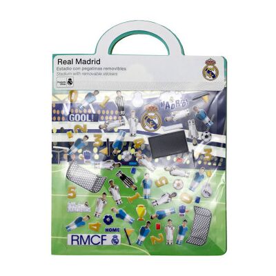 CYP BRANDS Livro de adesivos 3D reutilizáveis do Estádio do Real Madrid CYP BRANDS Livro de adesivos 3D reutilizáveis do Estádio do Real Madrid