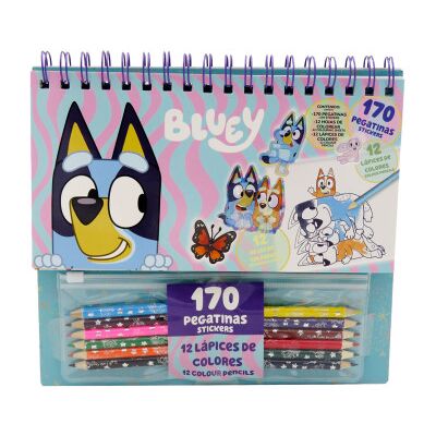 CYP BRANDS Conjunto de colorir Bluey com adesivos CYP BRANDS Conjunto de colorir Bluey com adesivos