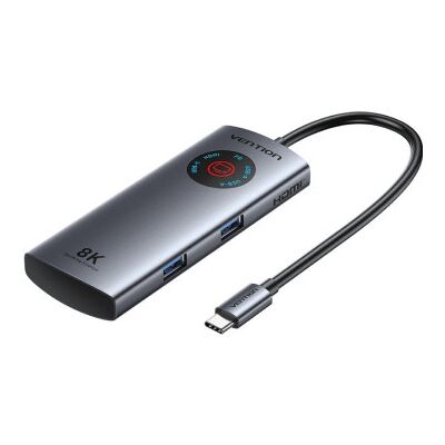 Docking USB Type-C Vention TQXHB/ 2xUSB/ 1xUSB Type-C/ 1xHDMI/ 1xUSB Type-C PD/ Cinza Docking USB Type-C Vention TQXHB/ 2xUSB/ 1xUSB Type-C/ 1xHDMI/ 1xUSB Type-C PD/ Cinza