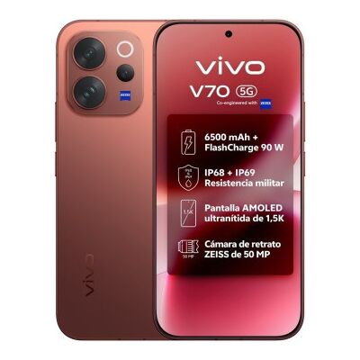 Smartphone Vivo V70 8GB/ 512GB/ 6,59"/ 5G/ Marrom Smartphone Vivo V70 8GB/ 512GB/ 6,59"/ 5G/ Marrom