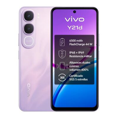 Smartphone Vivo Y21d 4GB/ 128GB/ 6.68"/ Roxo Smartphone Vivo Y21d 4GB/ 128GB/ 6.68"/ Roxo
