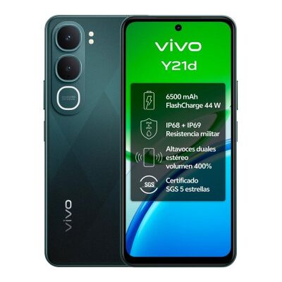 Smartphone Vivo Y21d 4GB/ 128GB/ 6,68"/ Verde Smartphone Vivo Y21d 4GB/ 128GB/ 6,68"/ Verde