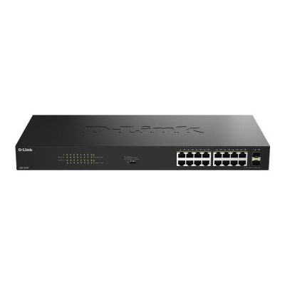 Switch D-Link DGS-1018P/E com 18 portas/ RJ-45 Gigabit 10/100/1000 PoE/ SFP Switch D-Link DGS-1018P/E com 18 portas/ RJ-45 Gigabit 10/100/1000 PoE/ SFP