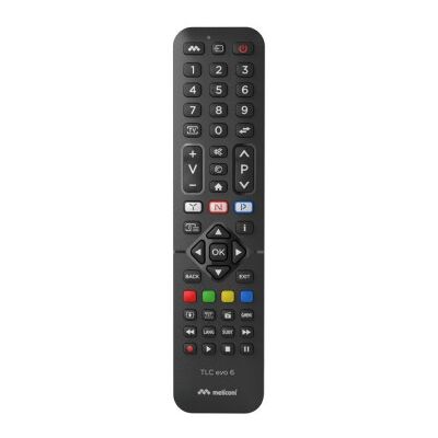 MELICONI Controle remoto universal TLC Evo de 6 pinos para TV/ Compatibilidade conforme especificações MELICONI Controle remoto universal TLC Evo de 6 pinos para TV/ Compatibilidade conforme especificações