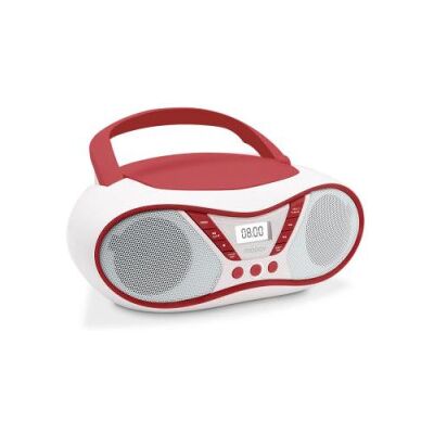 Leitor de CD Cereja - Rádio FM, Porta USB, Dispositivo de música Leitor de CD Cereja - Rádio FM, Porta USB, Dispositivo de música