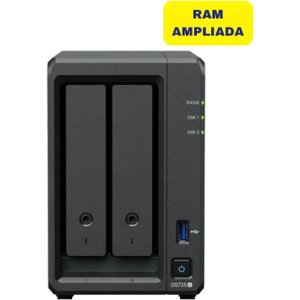 Synology Diskstation DS725+ NAS/ 2 baias 3,5'- 2,5'/ 32 GB DDR4/ Formato Torre Synology Diskstation DS725+ NAS/ 2 baias 3,5'- 2,5'/ 32 GB DDR4/ Formato Torre