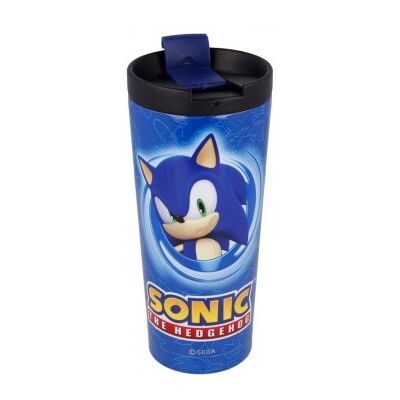STOR Sonic the Hedgehog xícara de café em aço inoxidável 425ml STOR Sonic the Hedgehog xícara de café em aço inoxidável 425ml