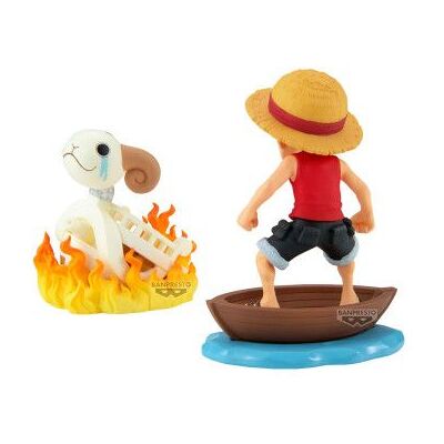 BANPRESTO Figura Luffy & Going Merry Log Stories One Piece 8cm BANPRESTO Figura Luffy & Going Merry Log Stories One Piece 8cm