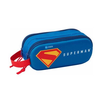 SAFTA Estojo duplo 3D Superman DC Comics SAFTA Estojo duplo 3D Superman DC Comics
