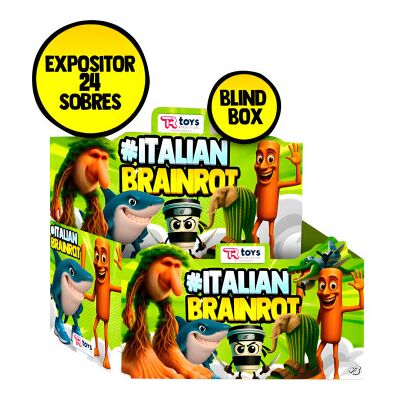 Envelope de Figura + 3 Cartas Colecionáveis Italianas Brainrot Sortidas Envelope de Figura + 3 Cartas Colecionáveis Italianas Brainrot Sortidas