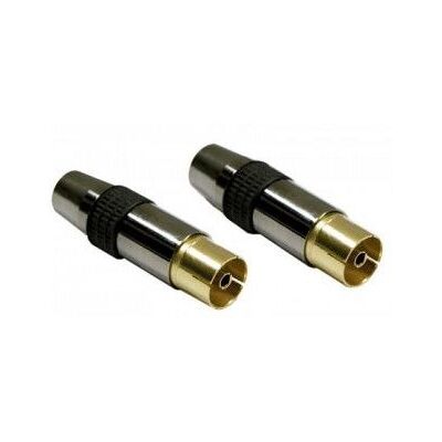 Metronic Modelo 419105 Conector de TV blindado dourado - Tipo de TV Metronic Modelo 419105 Conector de TV blindado dourado - Tipo de TV