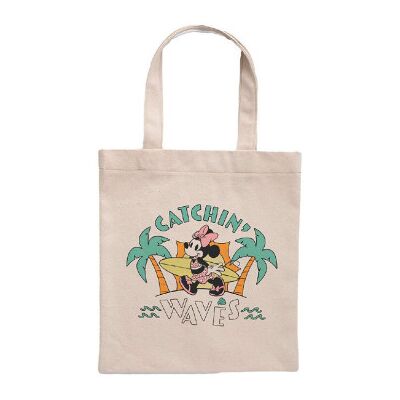 Sacola de compras da Disney da Minnie Mouse Catchin' Waves Sacola de compras da Disney da Minnie Mouse Catchin' Waves