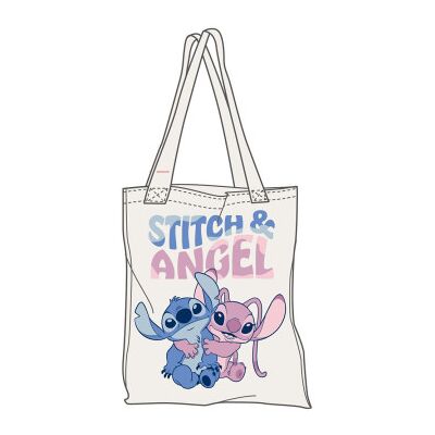 Sacola de compras da Disney Angel & Stitch Sacola de compras da Disney Angel & Stitch