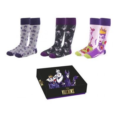 CERDÁ Pack 3 calcetines Villanas Disney CERDÁ Pack 3 calcetines Villanas Disney