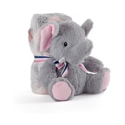 PERLETTI Pelúcia + manta macia Elephant Allie 22cm PERLETTI Pelúcia + manta macia Elephant Allie 22cm