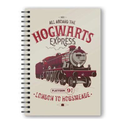 SD TOYS Cuaderno A5 3D All Aboard The Hogwarts Express Harry Potter SD TOYS Cuaderno A5 3D All Aboard The Hogwarts Express Harry Potter