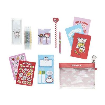 GRUPO ERIK Conjunto de papelaria Ketnipz GRUPO ERIK Conjunto de papelaria Ketnipz