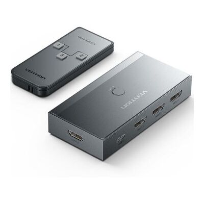 Switch 8K HDMI 2.1 Vention AKRH0 HDMI Fêmea/ 3x HDMI Fêmea/ 1x USB Tipo-C DP Switch 8K HDMI 2.1 Vention AKRH0 HDMI Fêmea/ 3x HDMI Fêmea/ 1x USB Tipo-C DP