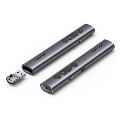 Vention KQJH0/ 2,4 GHz/ Apresentador sem fio Bluetooth cinza Vention KQJH0/ 2,4 GHz/ Apresentador sem fio Bluetooth cinza