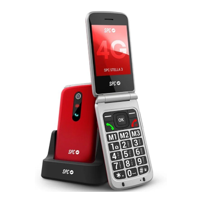 Celular SPC Stella 3 para Idosos/ 4G/ Vermelho Celular SPC Stella 3 para Idosos/ 4G/ Vermelho