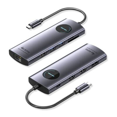 Docking USB Type-C Vention TQWHB/ 2xHDMI 4K/ 1xDisplayPort/ 3xUSB/ 1xUSB Type-C PD/ 1xRJ45/ 1xLeitor de Cartões/ Cinza Docking USB Type-C Vention TQWHB/ 2xHDMI 4K/ 1xDisplayPort/ 3xUSB/ 1xUSB Type-C PD/ 1xRJ45/ 1xLeitor de Cartões/ Cinza