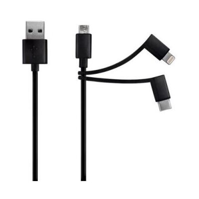 METRONIC - Cabo USB A 3 em1 Mooov 732083 METRONIC - Cabo USB A 3 em1 Mooov 732083