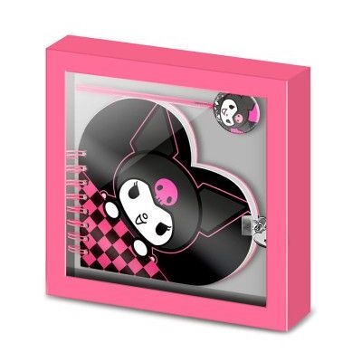 KARACTERMANIA Diário Kuromi Hello Kitty + conjunto de canetas KARACTERMANIA Diário Kuromi Hello Kitty + conjunto de canetas