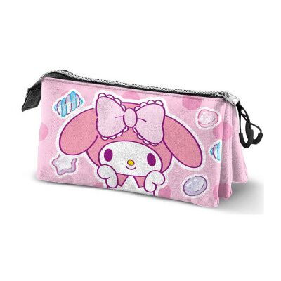 KARACTERMANIA Estojo triplo Sweets My Melody Hello Kitty KARACTERMANIA Estojo triplo Sweets My Melody Hello Kitty