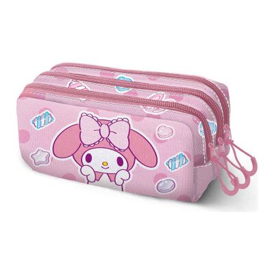 KARACTERMANIA Estojo triplo para lápis My Melody Hello Kitty KARACTERMANIA Estojo triplo para lápis My Melody Hello Kitty