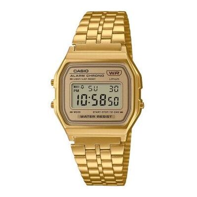 Relógio digital icônico vintage Casio A158WETG-9AEF/ 37 mm/ ouro Relógio digital icônico vintage Casio A158WETG-9AEF/ 37 mm/ ouro