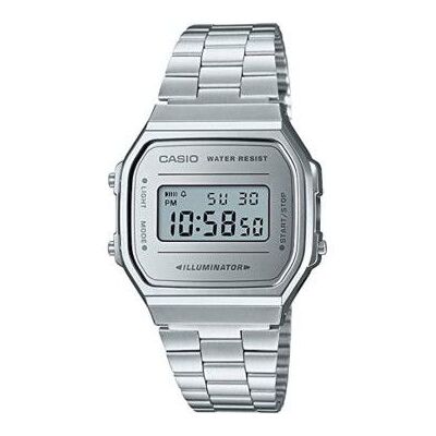 Relógio digital icônico vintage Casio A168WEM-7EF/ 38 mm/ prata Relógio digital icônico vintage Casio A168WEM-7EF/ 38 mm/ prata
