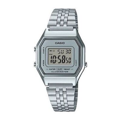 Relógio digital icônico vintage Casio LA680WEA-7EF/ 33 mm/ cinza e prata Relógio digital icônico vintage Casio LA680WEA-7EF/ 33 mm/ cinza e prata