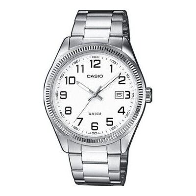Relógio analógico masculino da coleção Casio MTP-1302PD-7BVEF/ 44 mm/ branco e prata Relógio analógico masculino da coleção Casio MTP-1302PD-7BVEF/ 44 mm/ branco e prata